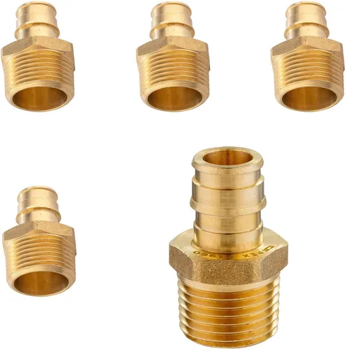 Miniatura 21 de Paquete de 2 accesorios de expansión Niikappu Pex-A, adaptador de flujo completo NPT hembra de 1 pulgada Pex-A x 1 pulgada, accesorio de tubería