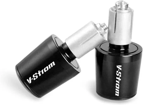 Miniatura 4 de CNC Motorcycle Accessories 22MM Handlebar Grips Handle Bar Cap End Plugs for Suzuki DL650 V-Strom 650 Vstrom 2004-2022 2021 2020 (Color : Black)