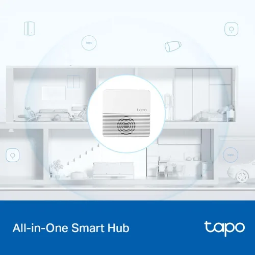 Miniatura 5 de TP-Link Tapo Smart Hub con timbre integrado, requiere Wi-Fi de 2.4 GHz, conecta hasta 64 dispositivos inteligentes + 4 cámaras, protocolo