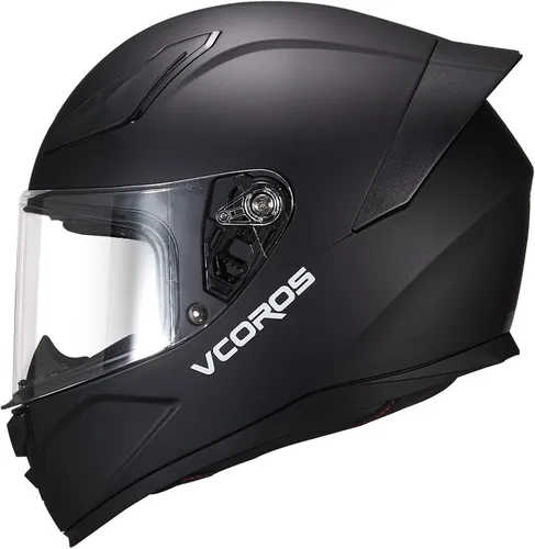 Miniatura 12 de VCOROS Casco integral para motocicleta, unisex, para adultos, aprobado por DOT, WS-609, casco de carreras de moto de calle