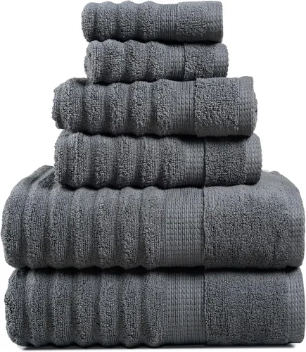 Miniatura 25 de LANE LINEN - Juego de toallas de baño, 18 piezas, 100% algodón, tamaño grande, 4 toallas de baño, 6 toallas de mano, 8 toallas pequeñas, para spa