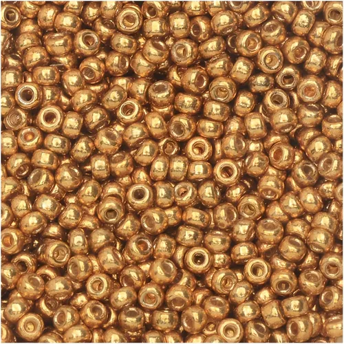 Miniatura 4 de Oro amarillo 0.78 oz Miyuki 8/0 Seed Bead Duracoat galvanizado 0.78 oz