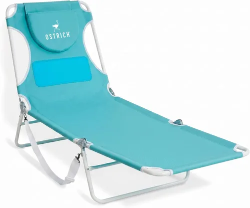 Miniatura 15 de Ostrich The Ladies - Tumbona cómoda con soporte para el pecho, plegable y portátil reclinable para exteriores, patio, playa, césped, camping, Verde