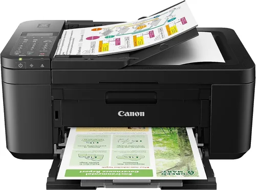 Canon PIXMA TR4720 Impresora inalámbrica todo en uno, uso doméstico con alimentador automático de documentos, impresión móvil y fax integrado, color