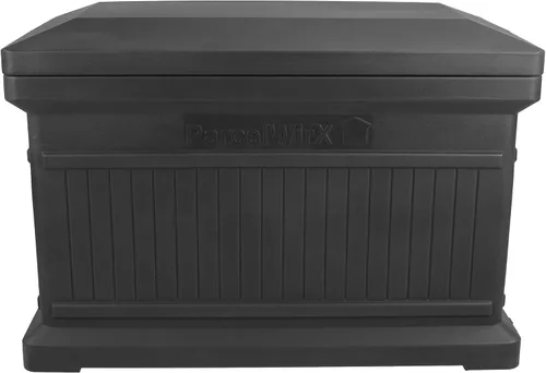 Miniatura 14 de RTS Home Acccents ParcelWirx Caja de entrega horizontal de alta calidad con tapa con bisagras, 33.5 x 18 x 23.2 pulgadas, color negro