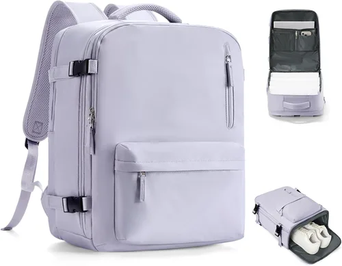 Miniatura 41 de VGCUB - Mochila grande para viaje, trabajo, negocios, mochila para laptop aprobada como equipaje de mano para vuelos, unisex, Negro -, Grande, Large