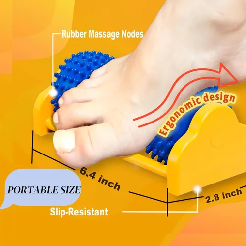 Miniatura 2 de Samroller Rodillo masajeador de pies portátil - Alivio de neuropatía - Terapia del dolor de arco y talón - Masaje de punto de activación - Regalos