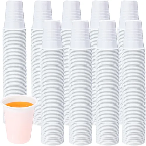 Miniatura 8 de Eaasty 1000 vasos de plástico desechables para fiestas, 10 colores, 5 onzas, vasos de plástico de 5 onzas, vasos desechables de varios
