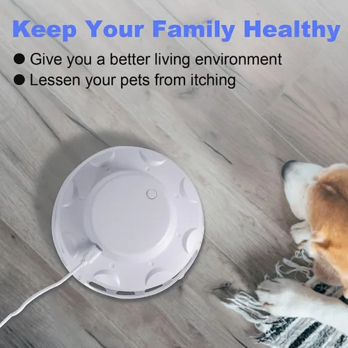 Miniatura 9 de Trampa para pulgas para el hogar, trampa eléctrica de plagas para interiores con 10 recambios de tablero adhesivo, trampa de luz nocturna