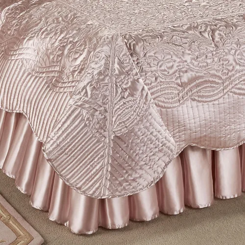 Miniatura 3 de Touch of Class Prima - Juego de ropa de cama acolchada Juego de colcha de cuarzo rosa Juego de 4 piezas Queen