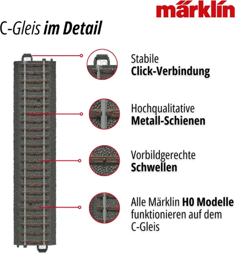 Miniatura 5 de Marklin My World Curved C Track 24, 3 grados