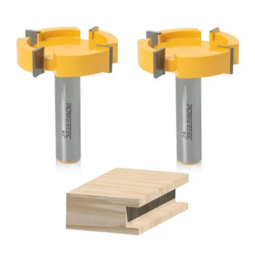 Miniatura 13 de POWERTEC Insertos de almacenamiento de brocas de enrutador para 110 brocas, 50 brocas de 1/2 pulgada y 60 brocas de enrutador de vástago de 1/4