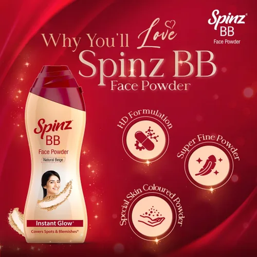 Miniatura 3 de Spinz BB Talc, manchas de cobertura de brillo instantáneo y imperfecciones 3.53 oz