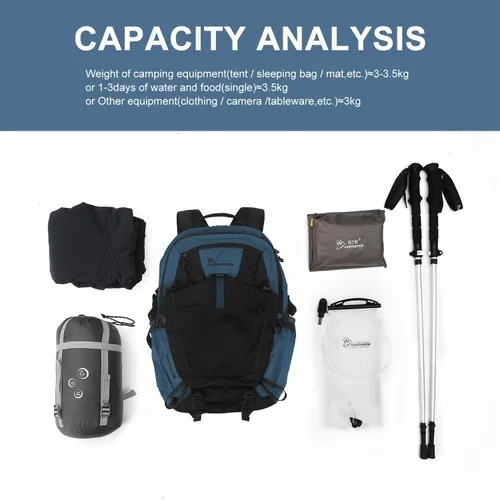 Miniatura 5 de MOUNTAINTOP 30L Hiking Backpack,Men Women Camping Backpack,Lightweight Trekking Travel Backpacks for Climbing Skiing Cycling