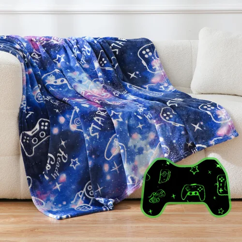 Miniatura 10 de SOCHOW Manta de Vellón con Diseño de Carro Camión Lindo para Niños y Niñas, Manta de Franela Suave Ligera Acogedora y Cálida para Cama de Niños