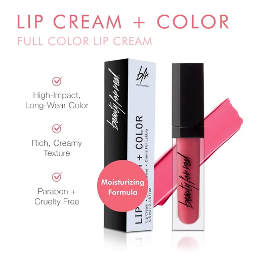 Miniatura 2 de Beauty For Real Crema de labios + color, flash - rosa brillante - alto pigmento, larga duración, fórmula hidratante - Manteca de Cupuacu, aceite