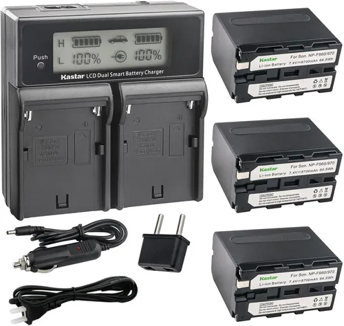 Miniatura 6 de Kastar NP-F970 CH04 - Cargador rápido dual compatible con Sony NP-F930 NP-F950 NP-F960 NP-F970 NP-F970Pro NP-F980Pro NP-F980Pro NP-F980Exp NP-F990