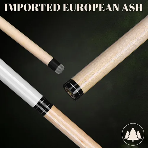 Miniatura 2 de IIQ 2 en 1 Jump Break Stick 23 ~ 25oz 28oz Heavy Hitter Jump Break Pool Cue Stick 3 piezas de madera de arce canadiense
