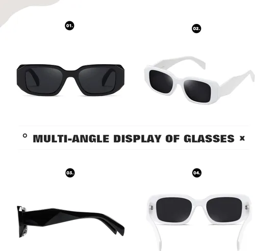 Miniatura 5 de Y2k - Gafas de sol para mujer y hombre, cuadradas, modernas, modernas, retro, con protección UV