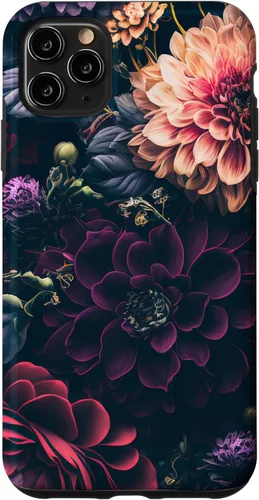 Miniatura 13 de Dahlia Flower Moody Dark Floral Pink and Purple Pattern Case for iPhone 17