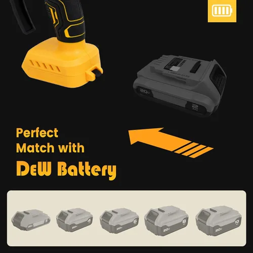 Miniatura 7 de Mini motosierra inalámbrica para batería de 20 V, 6 pulgadas y 4 pulgadas, motosierra eléctrica 2 en 1 con lubricación automática, velocidad