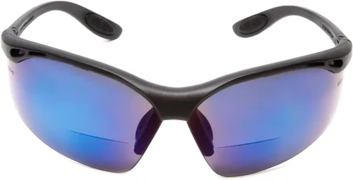 Miniatura 3 de Calabria 91348 BIFOCAL Gafas de seguridad Z87 con clasificación de impacto espejo negro y azul +1.00