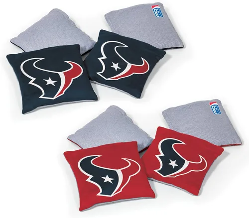 Miniatura 9 de Wild Sports - Bolsas de frijoles de doble cara de fútbol americano profesional de la NFL, 8 unidades, bolsas de lanzamiento de primera calidad