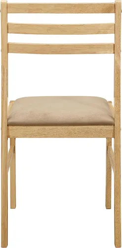 Miniatura 10 de Juego mesa y sillas Coaster (3 unidades), Madera, Natural