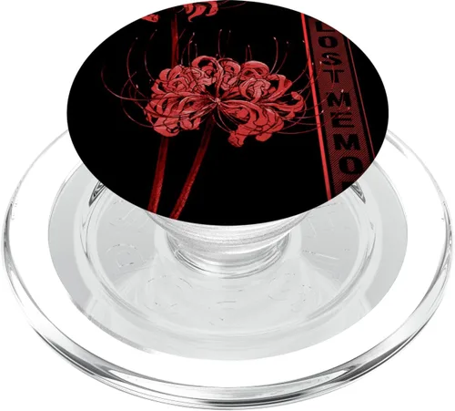 Miniatura 8 de PopSockets de flores estéticas de animé japonés con diseño de lirio araña suave y grunge