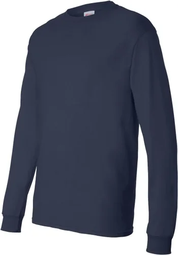 Miniatura 3 de Hanes Men's Essentials Long Sleeve T-Shirt Pack, Crewneck Cotton Tees, 4-Pack
