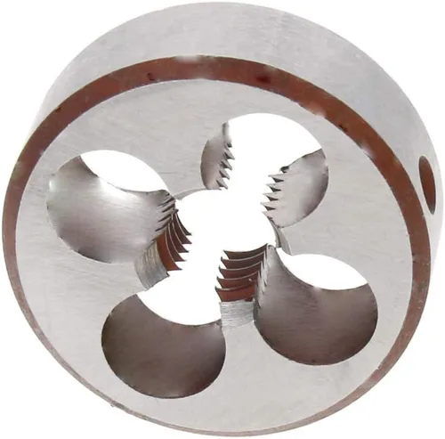 Miniatura 11 de Utoolmart Troquel de rosca de máquina de troquelado redondo métrico, troquel de roscado manual de rosca de máquina, M6 x 1 troquel de roscado