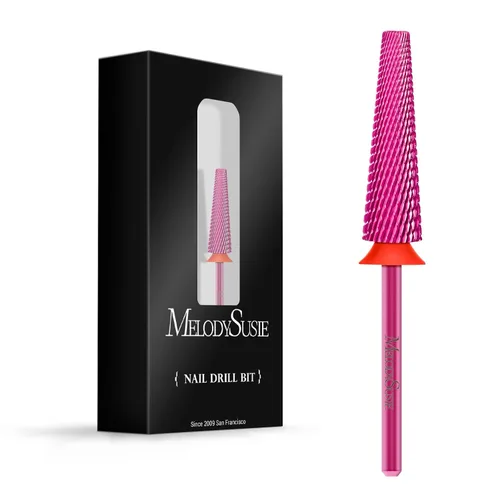 MelodySusie Brocas de uñas súper largas 5 en 1, brocas de carburo de tungsteno de 3/32 pulgadas, adecuadas para manicura, pedicura, cutícula,