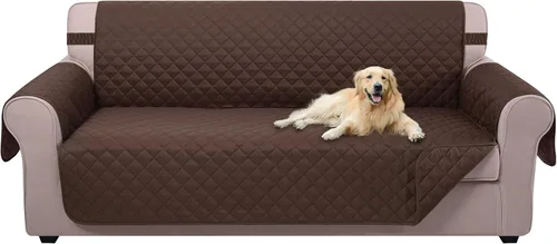 Miniatura 77 de U-NICE HOME Funda de sofá reversible para perros con correas elásticas, resistente al agua, protector de muebles para mascotas, funda de sofá
