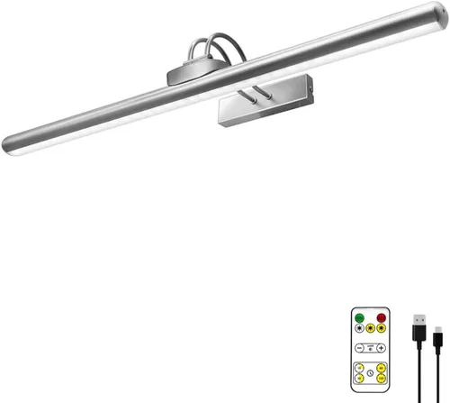 Miniatura 9 de Luces Inalámbricas para Cuadros de 26", Luz de Exhibición de Arte con Batería Recargable con Control Remoto, Regulable/Temporizador de Apagado Luz