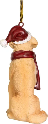 Miniatura 4 de Design Toscano - Figura de perro para decoración navideña. Golden Retriever