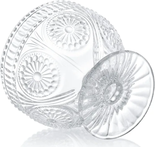 Miniatura 3 de Kingrol Paquete de 6 cuencos de postre de vidrio, mini cuencos de 10 onzas, cuencos de vidrio para servir helado, frutas, pudín, aperitivos