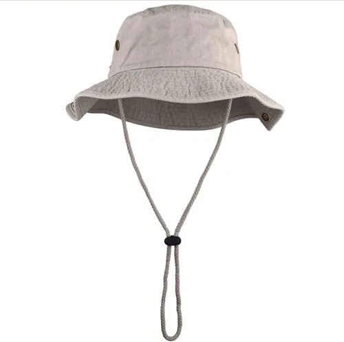 Miniatura 18 de Sombreros de ala ancha para senderismo, pesca, safari, Boonie, 100% algodón, protección solar UV, para hombres y mujeres, actividades al aire libre