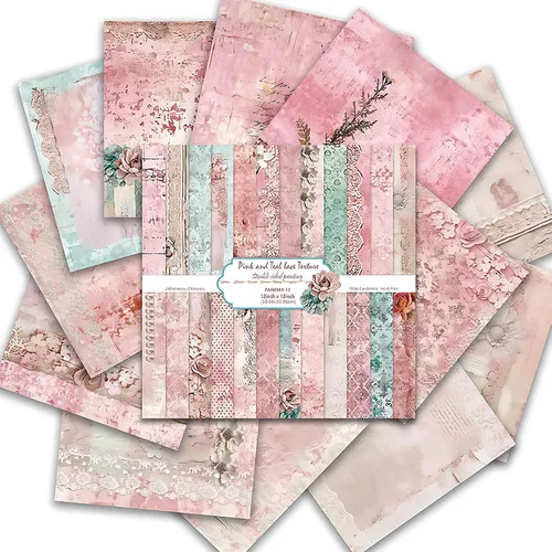 Miniatura 8 de Papel de álbum de recortes de 12 x 12 pulgadas, 24 hojas de manualidades decorativas de origami, impresión de doble cara, decoración de álbum