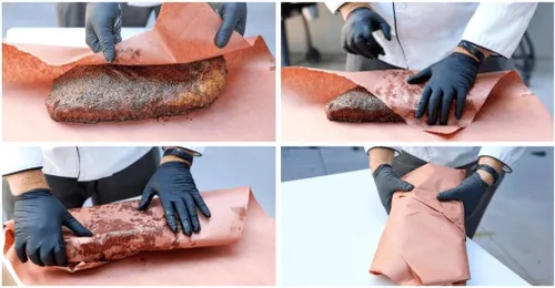 Miniatura 2 de Rollo de papel de carnicero rosa extra ancho (24 pulgadas x 175 pies), papel de barbacoa de grado alimenticio, sin encerar, para ahumar carne
