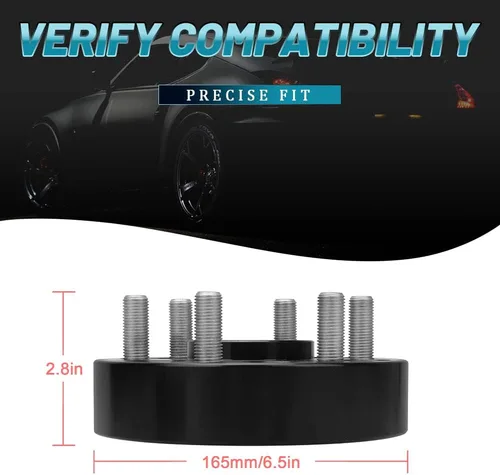Miniatura 85 de IRONTEK Espaciadores de rueda de 2 pulgadas de 0.236 x 5.315 in para F150 (orificio de cubo de 3.429 in, pernos M14x2) 0.236x5.315 in a 0.236x5.315