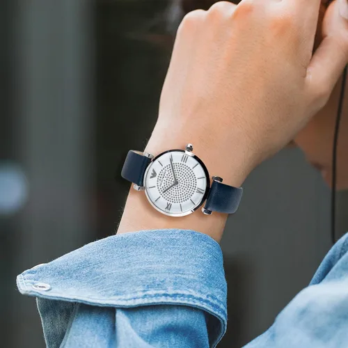 Miniatura 6 de Correas de reloj de cuero de liberación rápida, elegante y ultra suave, correa de reloj de cuero de grano superior para mujeres y hombres, elección