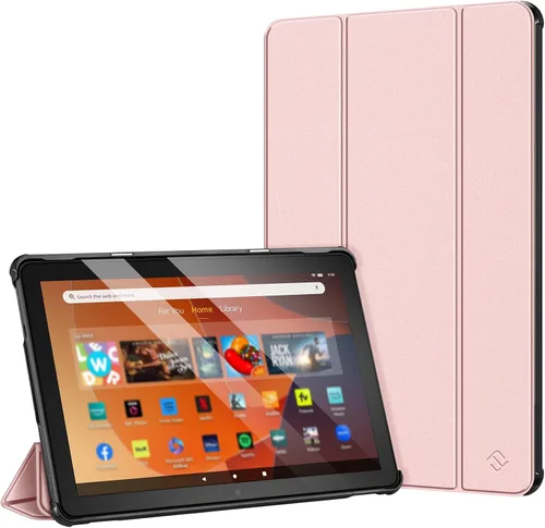 Miniatura 22 de Fintie Funda delgada para tableta Fire HD 10 (13ª generación, versión 2023) – Funda rígida de triple pliegue ligera con función de encendido