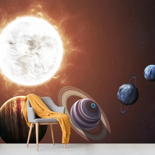 Miniatura 44 de NWT Calcomanía removible para pared, diseño de nube galáctica, estrella, nebulosa, fantasía, ciencia ficción, astronomía y arte espacial, arte