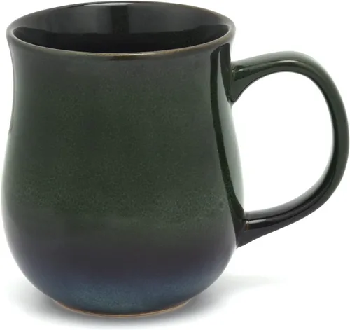 Tazas de café de cerámica grandes de 20 onzas, 600ml, asa grande, taza de té de cerámica hecha a mano para oficina y hogar, fácil de sostener, apta