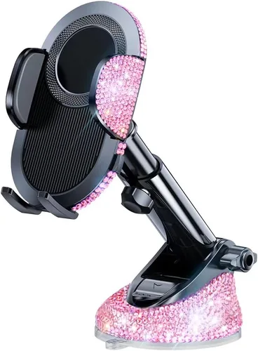 Miniatura 9 de Soporte brillante para teléfono celular para mujeres [potente succión] [estabilidad de grado de carreras de rallyes] Soporte brillante para teléfono
