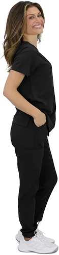 Miniatura 4 de Green Town GT 4FLEX - Conjunto deportivo de uniforme médico de enfermería para mujer (talla S a XL)