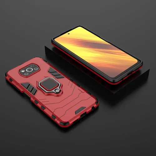 Miniatura 3 de Funda para Xiaomi Poco X3 NFC/Poco X3 Pro con protector de pantalla, híbrida resistente a prueba de golpes, protección de doble capa, funda trasera