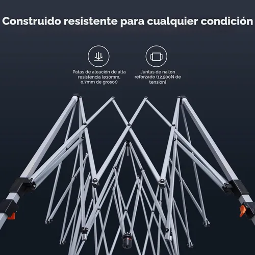 Miniatura 6 de Toldo desplegable Quictent Ez con pantalla de malla para carpa, con laterales de malla Canela