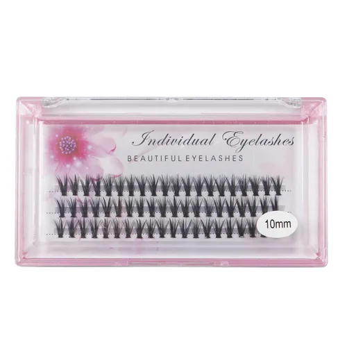 Miniatura 8 de 20 pestañas falsas postizas individuales, largo natural, hechas a mano, 10 mm