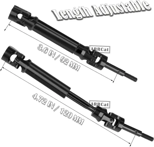 Miniatura 6 de 2 piezas de eje de transmisión trasero de acero inoxidable CVD mejoras para 1/10 Stampede VXL 4X4 2WD, Rustler VXL 4X4 2WD, Slash VXL 4X4 2WD, Hoss